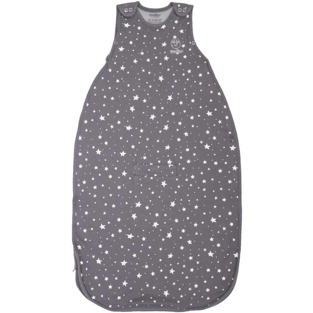 Woolino 4 Season Ultimate Baby Sleep Bag Toddler 2-4 years Star Gray EUC